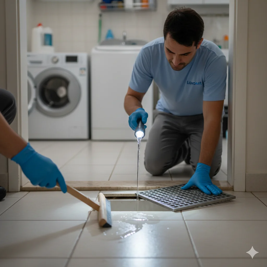 Desentupimento de Ralo de Piso e Chuveiro